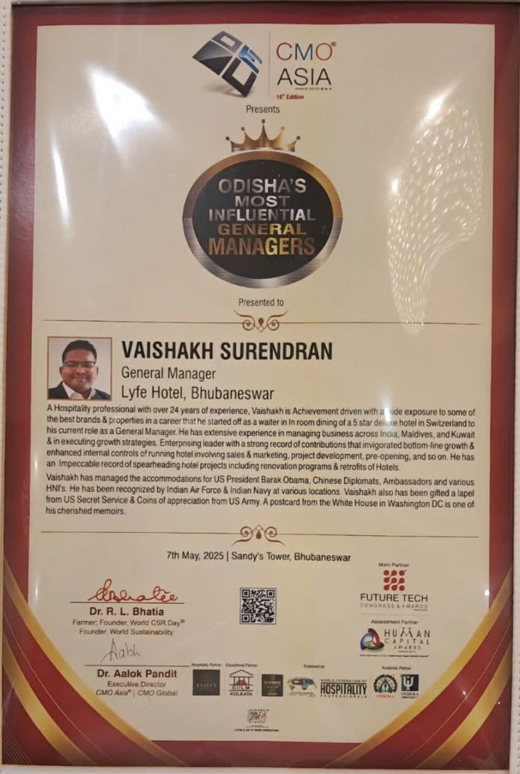 CMO Asia Odisha's Most Influential General Managers 2025